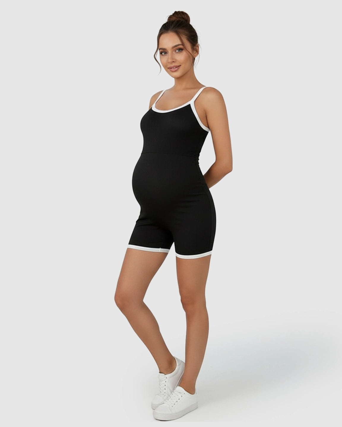 Contrast Trim Slim Fit Maternity Activewear