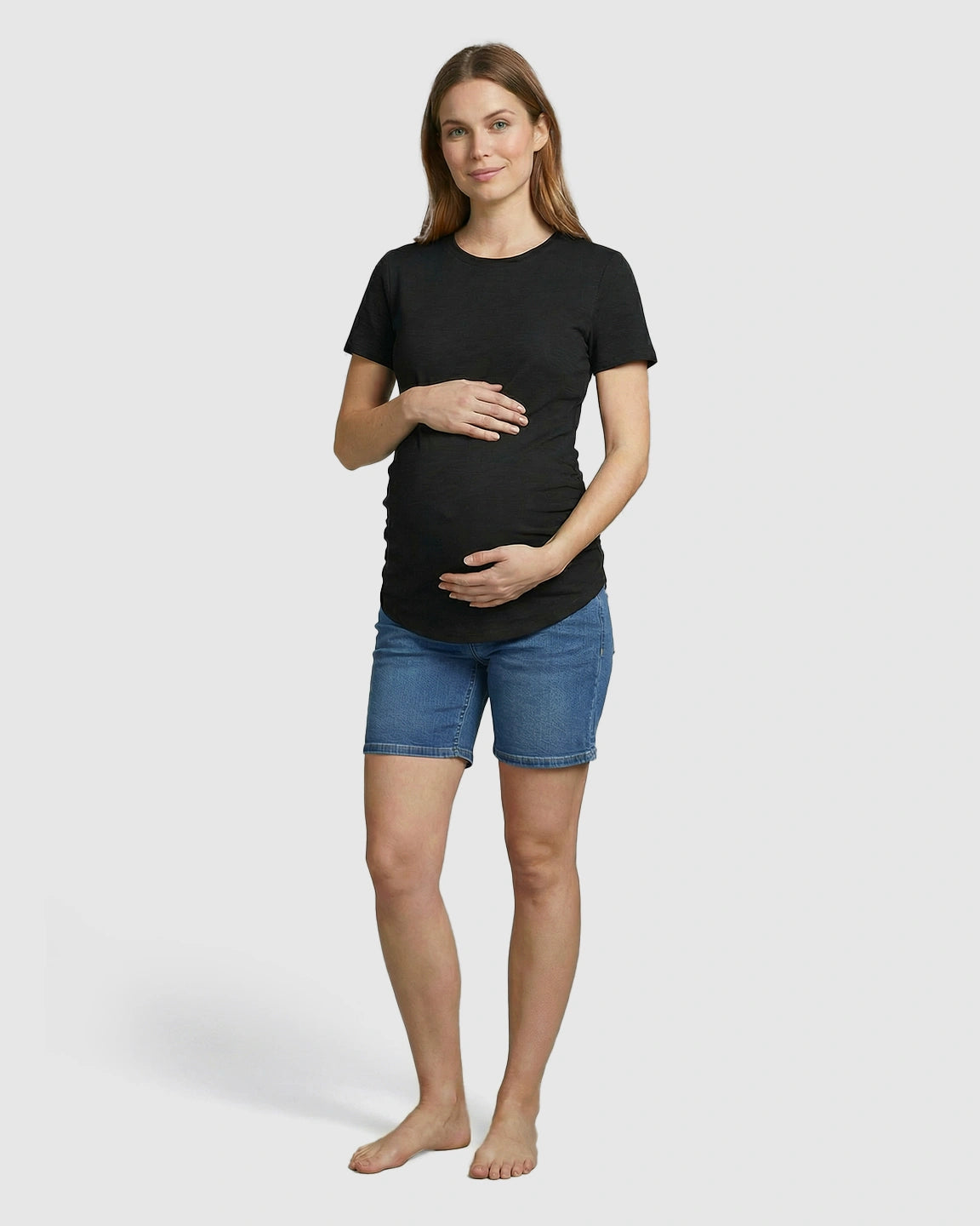 Side Ruched Everyday Maternity T-Shirt