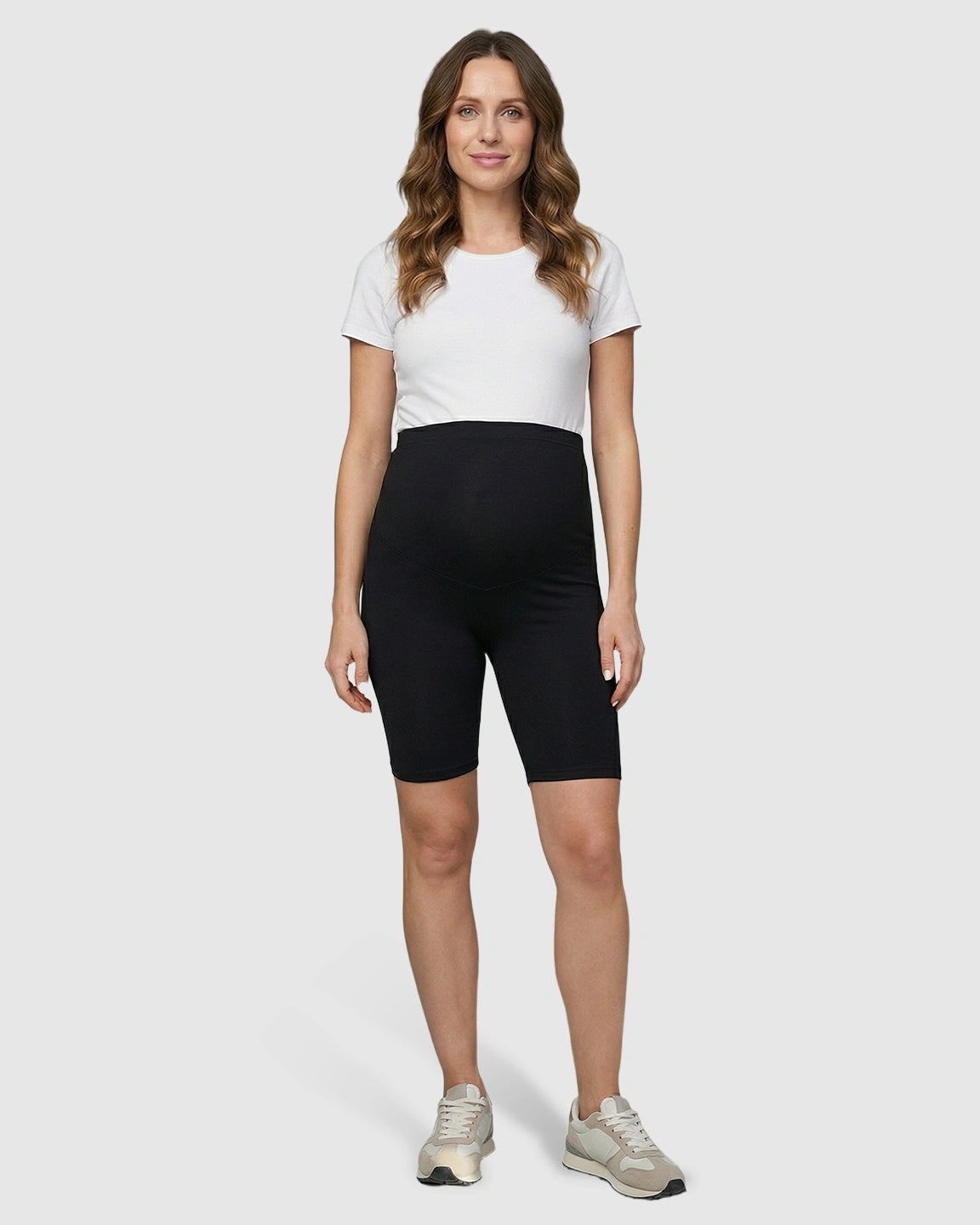 High-Waisted Sporty Maternity Shorts