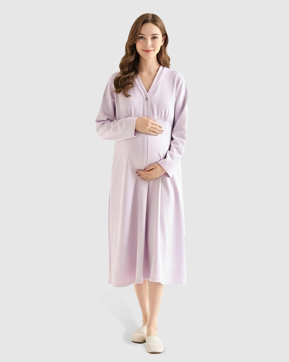 Cotton V-Neck Nursing & Maternity Top