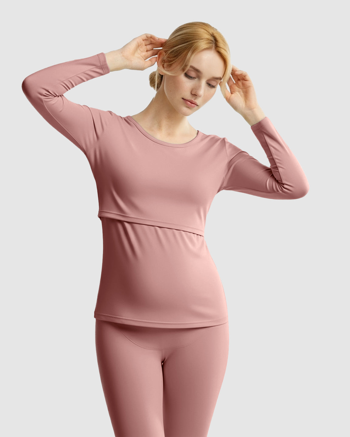 Thick Cotton Nursing Maternity Pajama Set