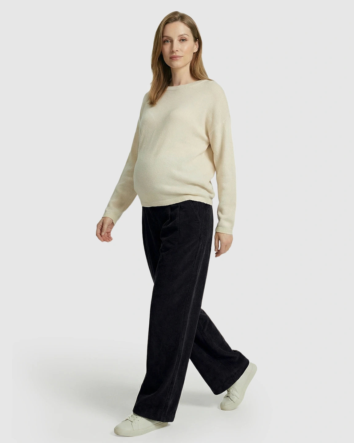 Adjustable Drawstring Loose-Fit Maternity Pants