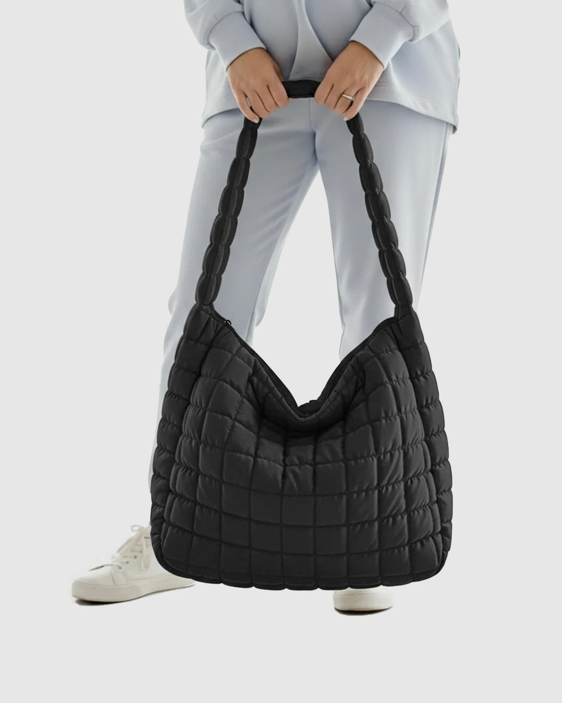 Plush Quilted Diaper Bag