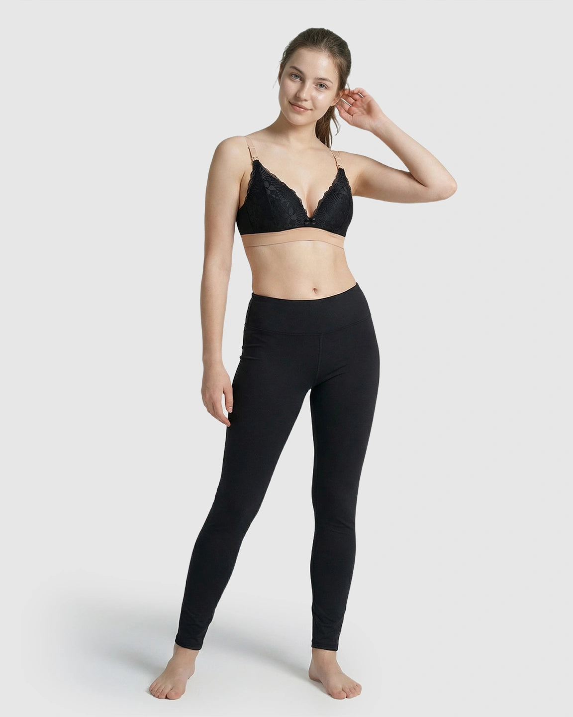 Dual-Tone Lace Nursing Bra