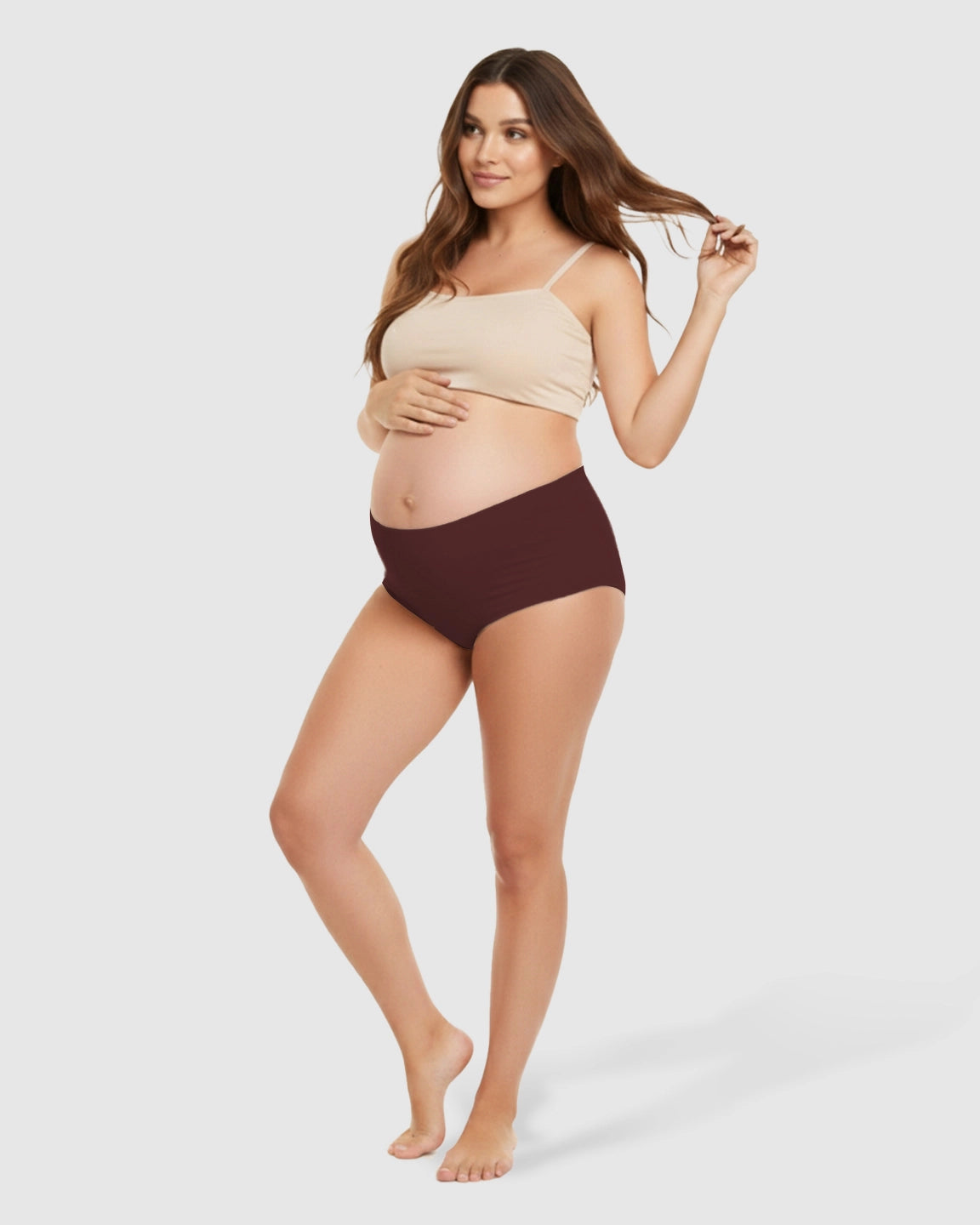 Seamless High-Waist Support Maternity Underwear