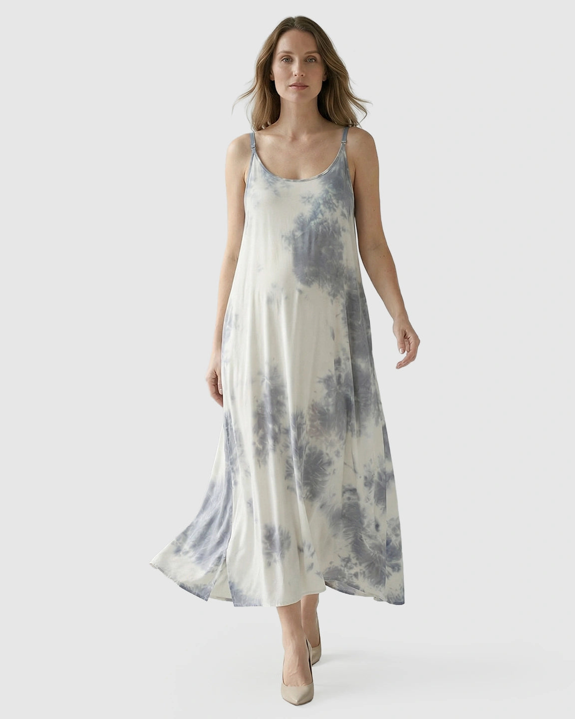 Spaghetti-Strap Everyday Maternity Maxi Dress