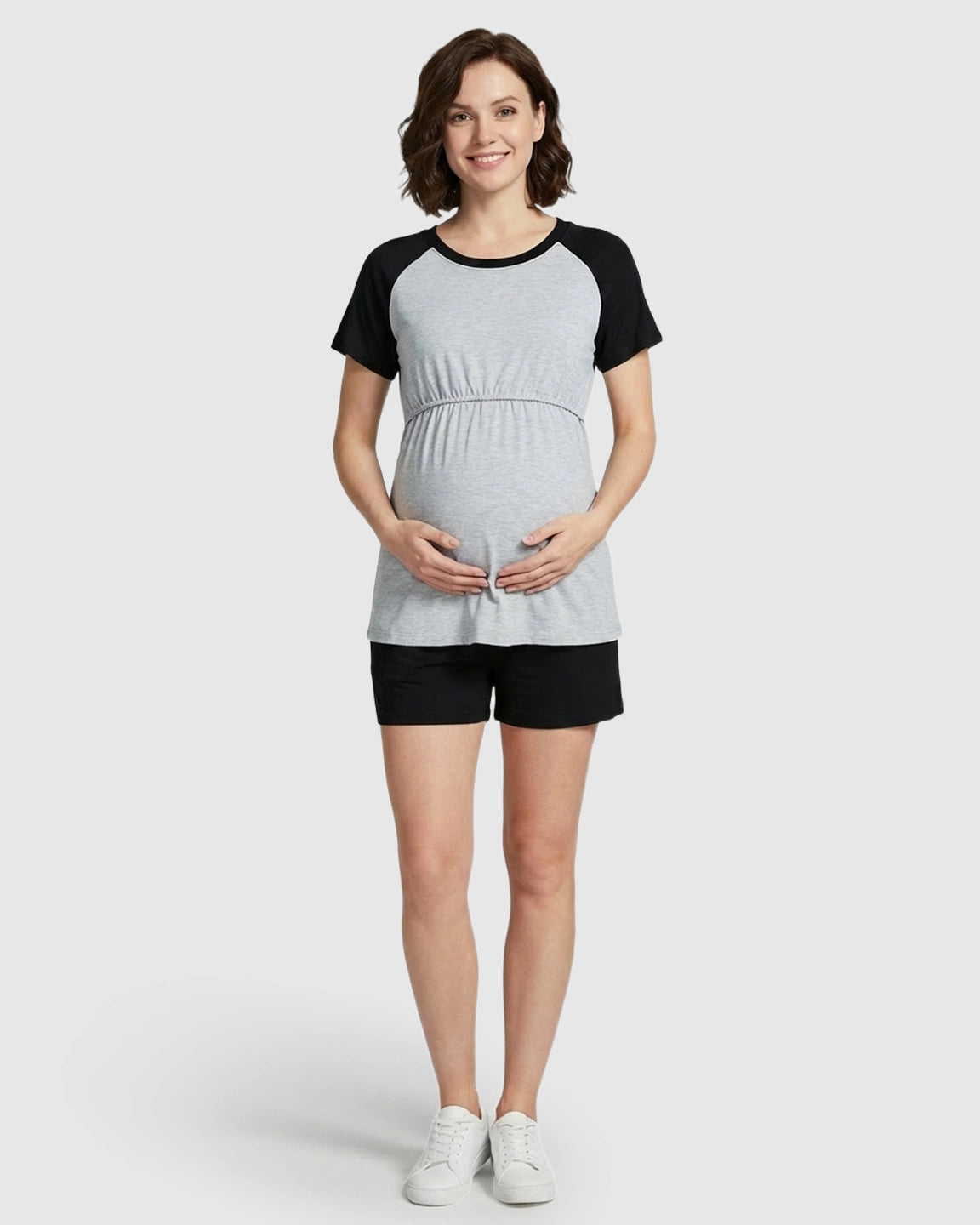 Raglan Sleeve Sporty Nursing Loungewear Set