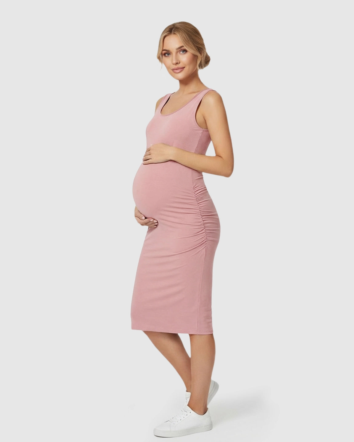 Sleeveless Camisole Bodycon Maternity Dress