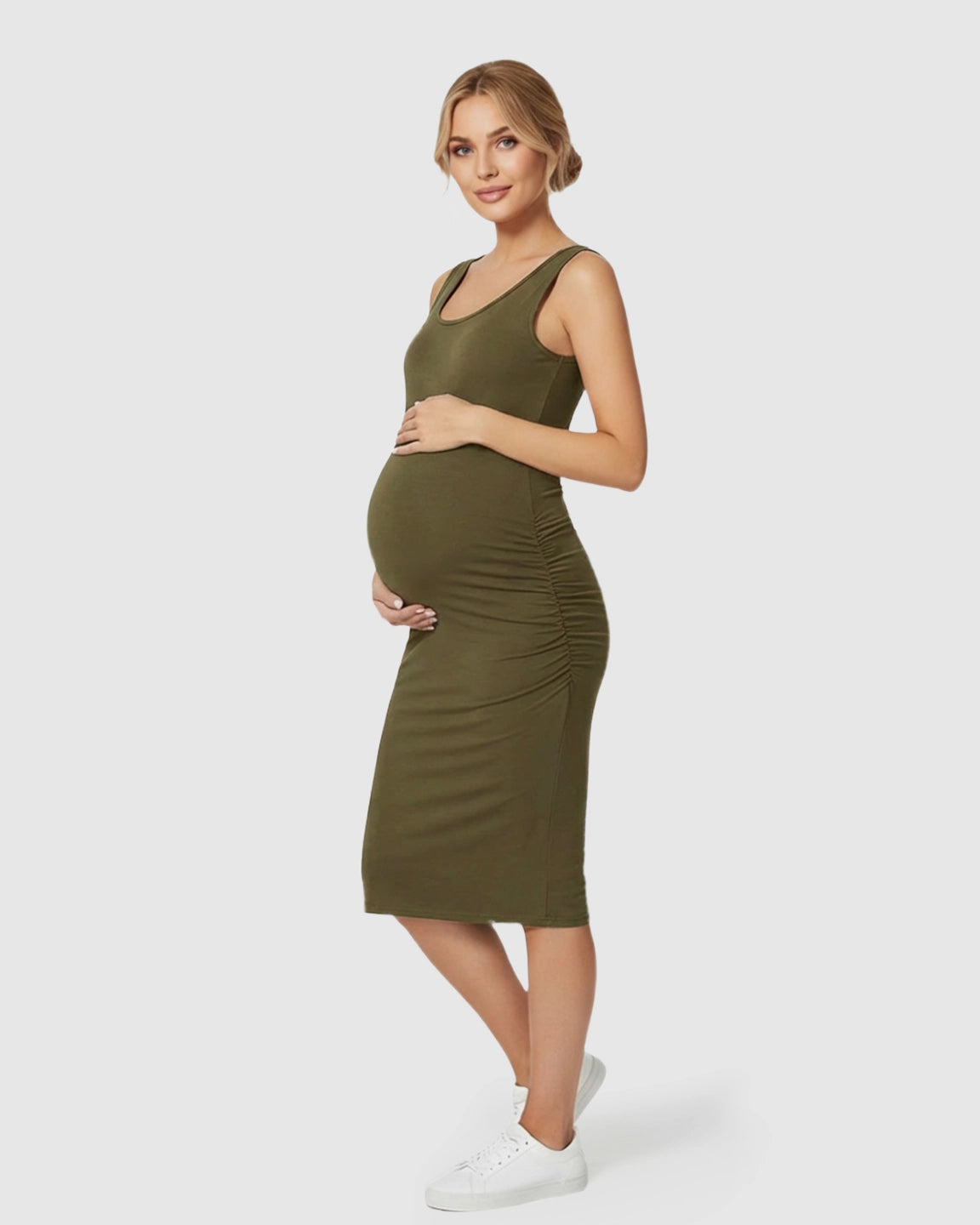 Sleeveless Camisole Bodycon Maternity Dress