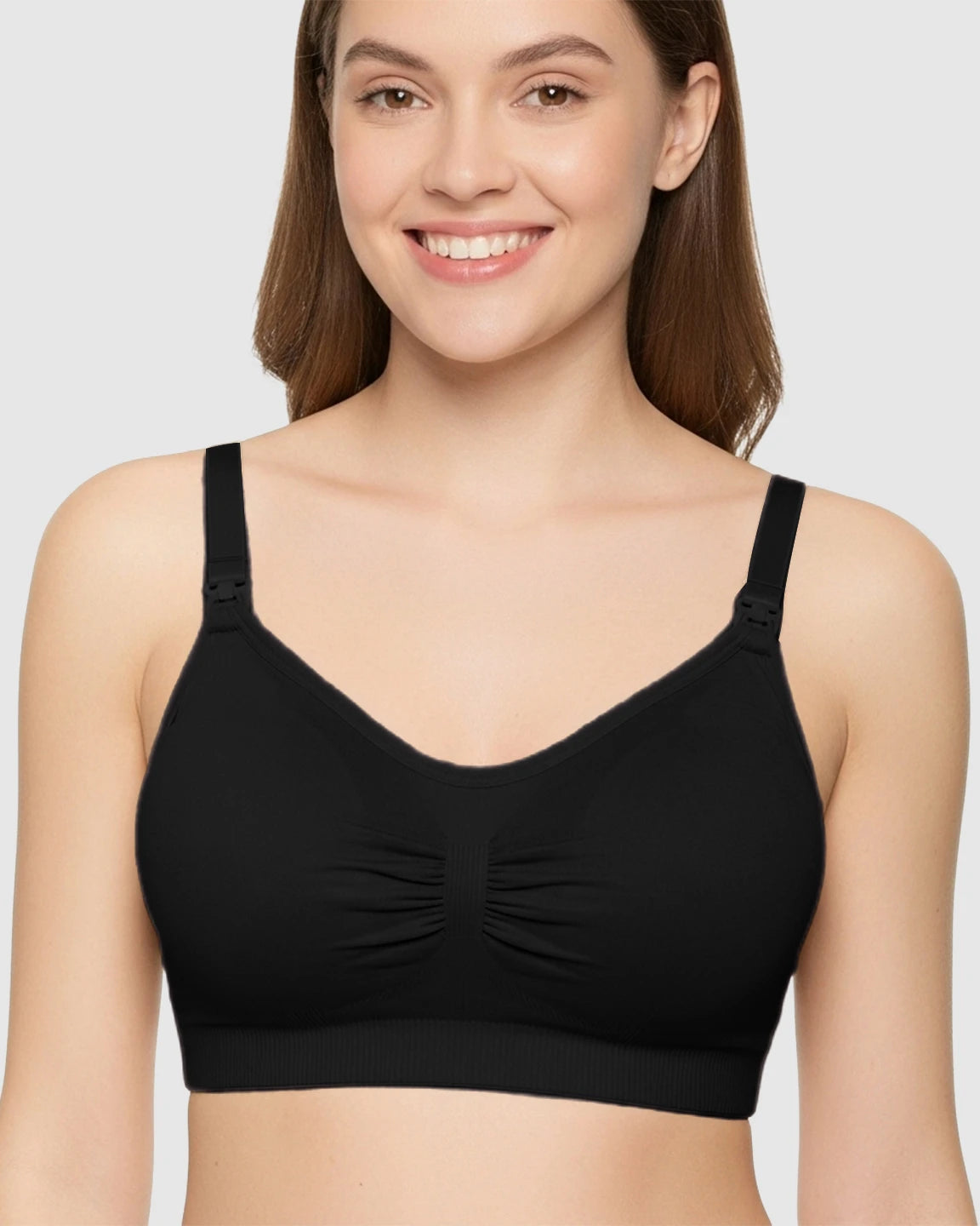Soft Seamless Front-Open Nursing Bra