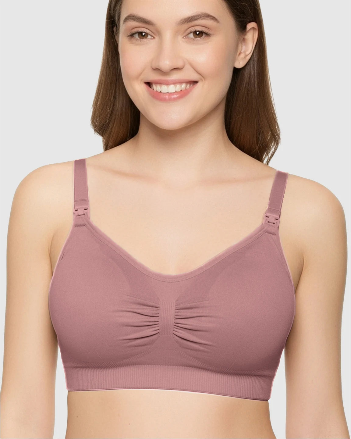 Soft Seamless Front-Open Nursing Bra