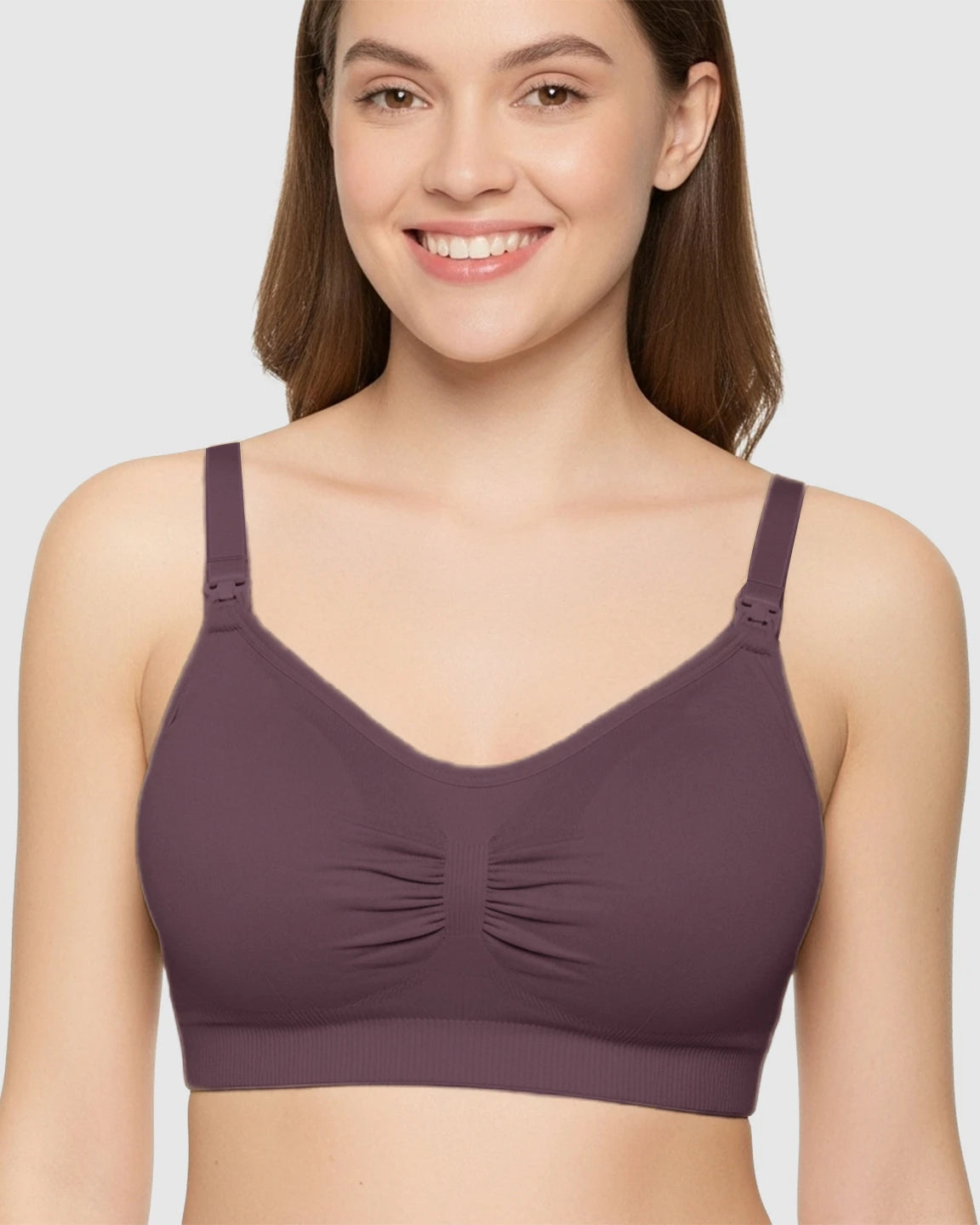 Soft Seamless Front-Open Nursing Bra