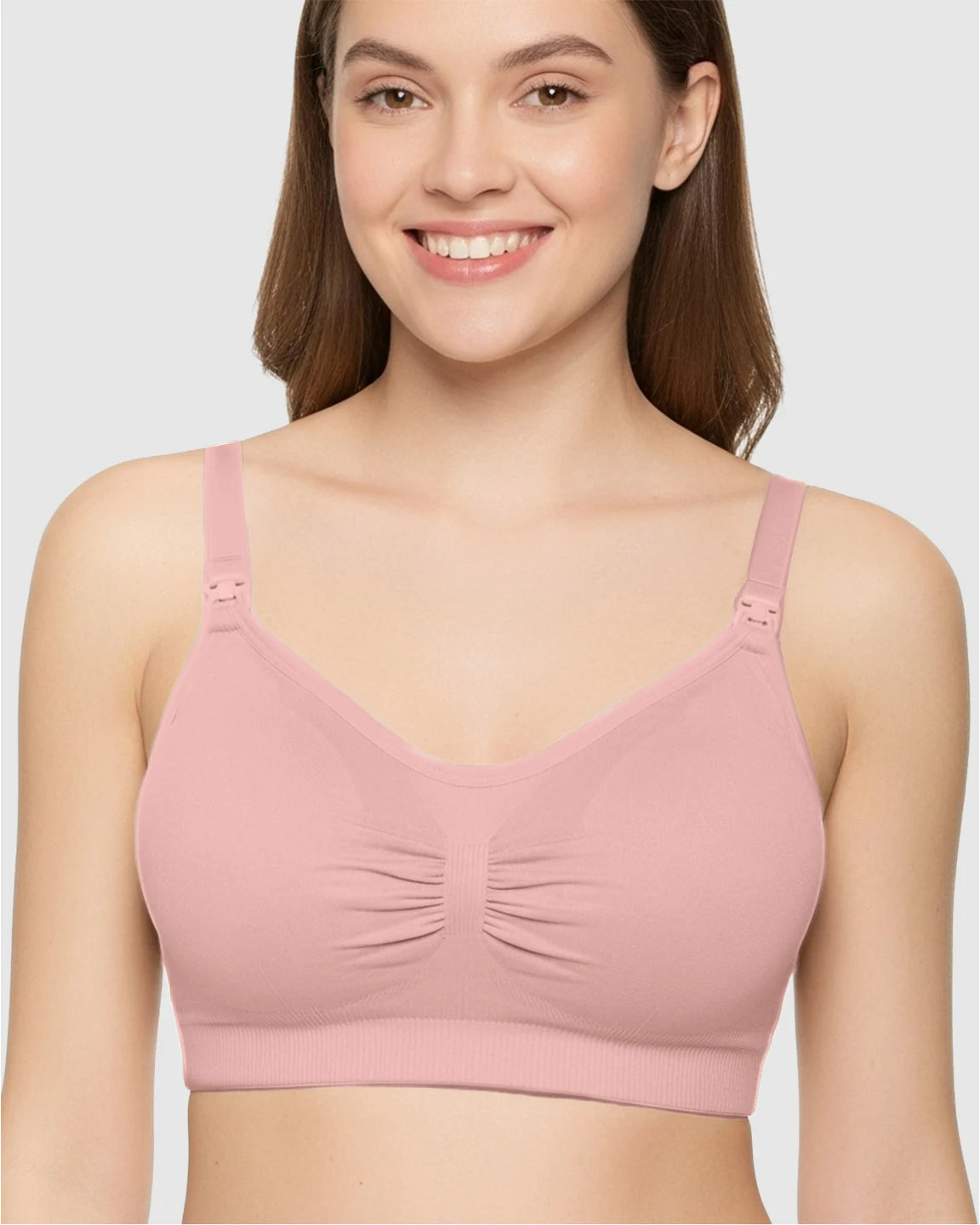 Soft Seamless Front-Open Nursing Bra