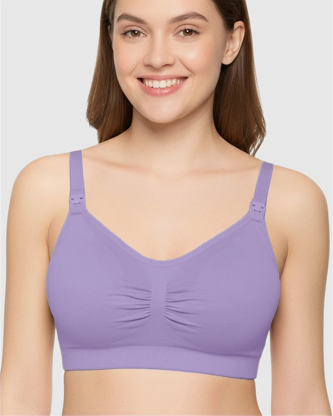 Soft Seamless Front-Open Nursing Bra