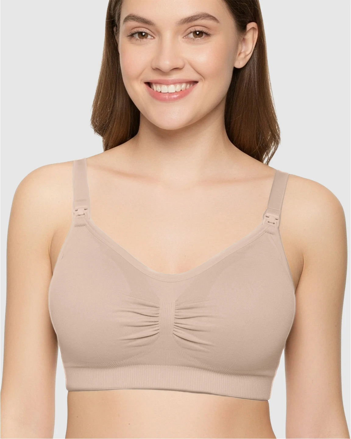Soft Seamless Front-Open Nursing Bra