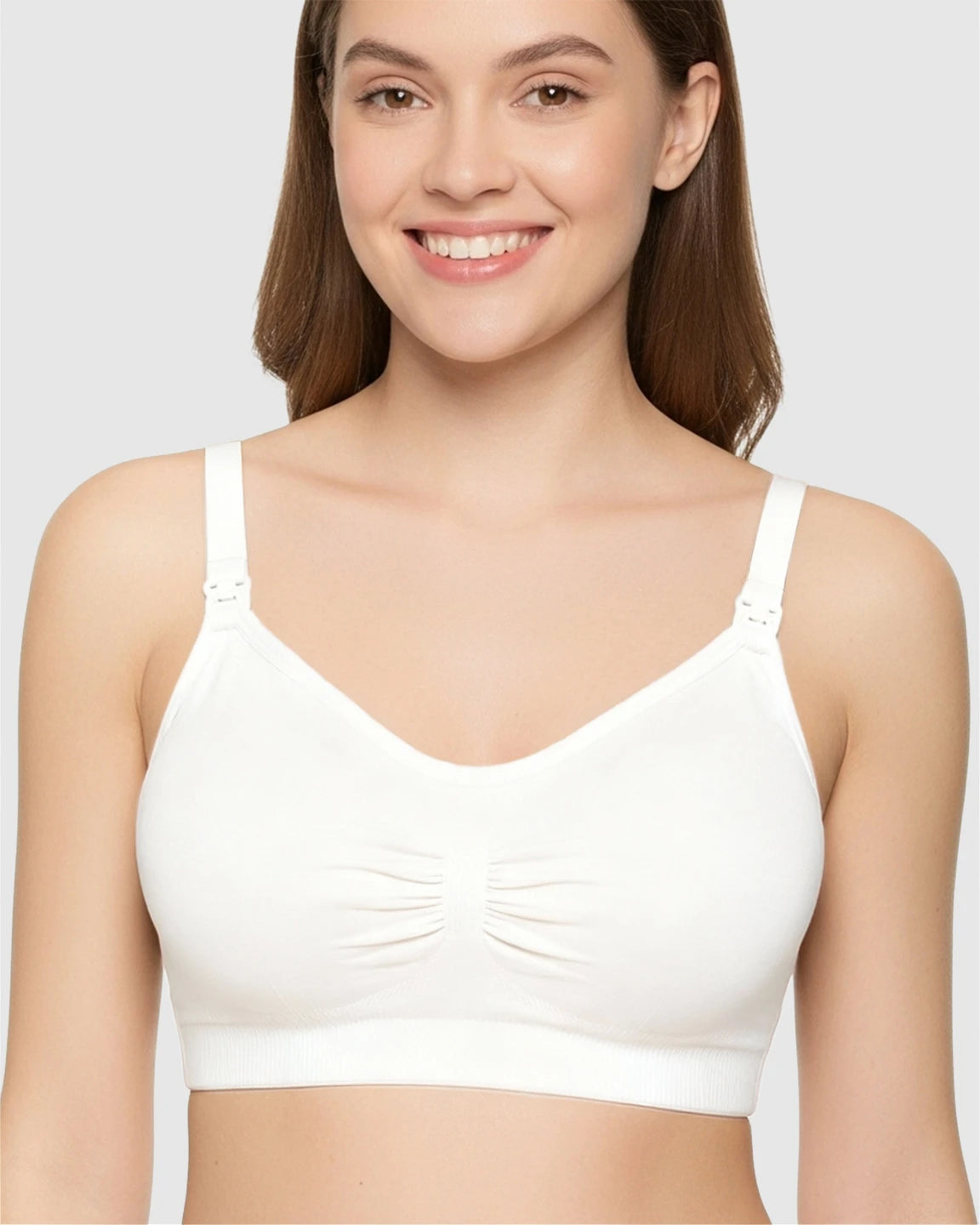 Soft Seamless Front-Open Nursing Bra