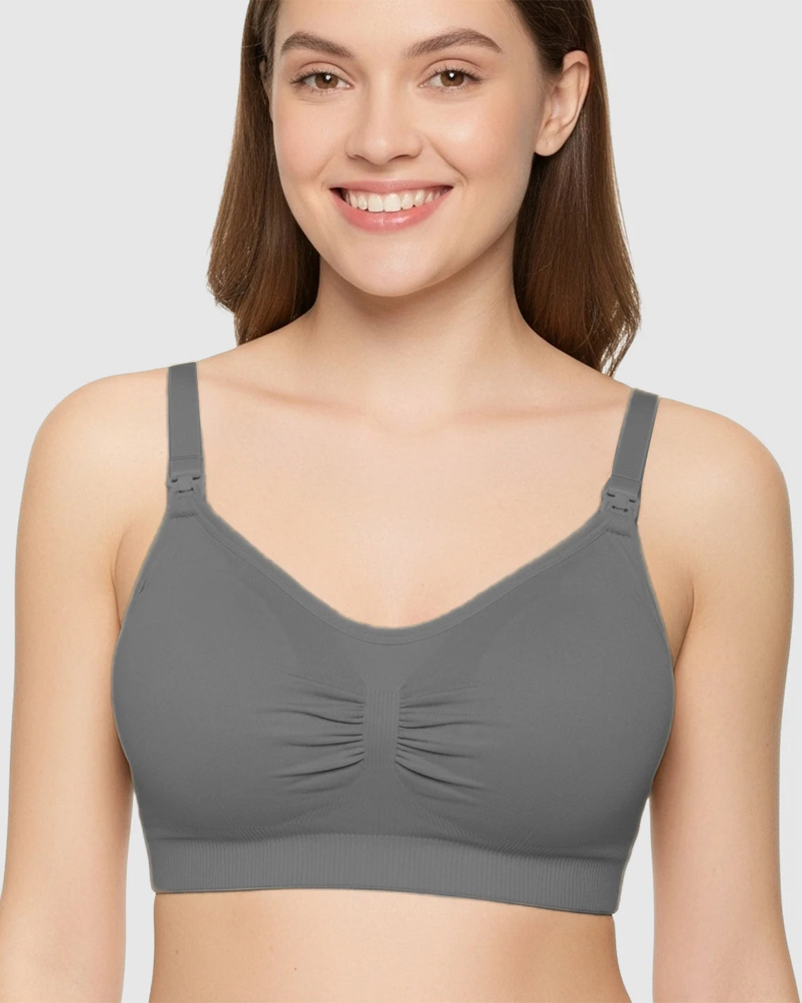 Soft Seamless Front-Open Nursing Bra