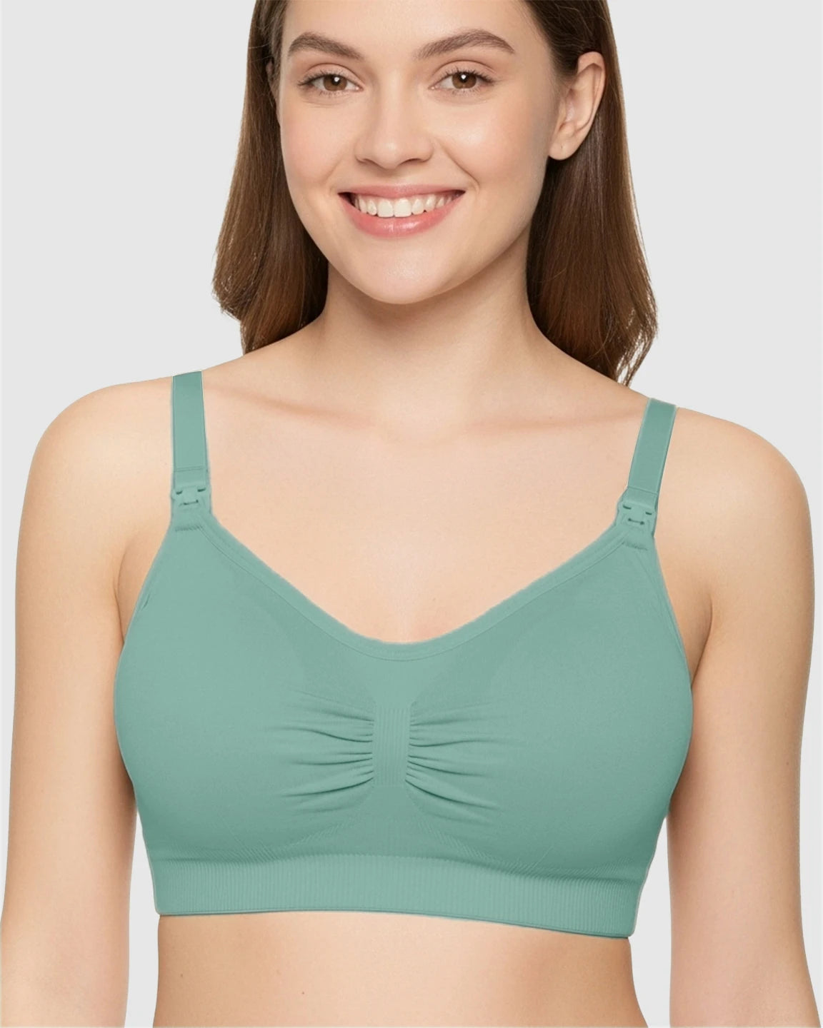 Soft Seamless Front-Open Nursing Bra