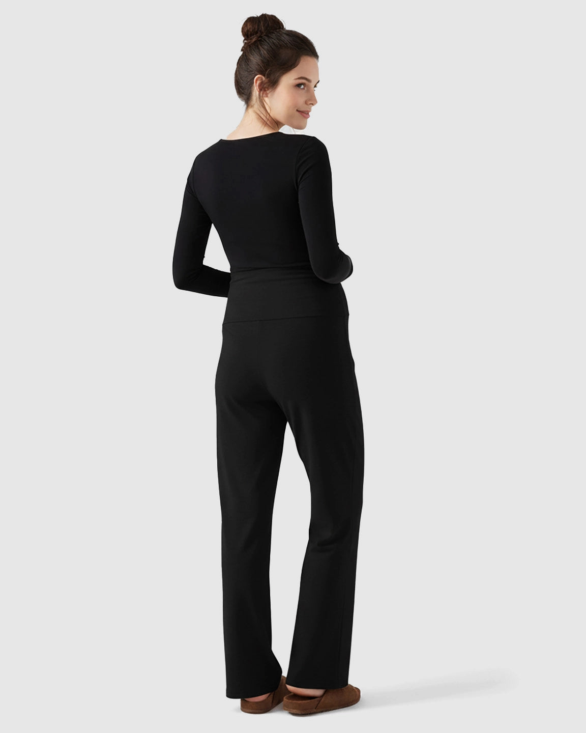 Soft Fleece Relaxed Maternity Pants