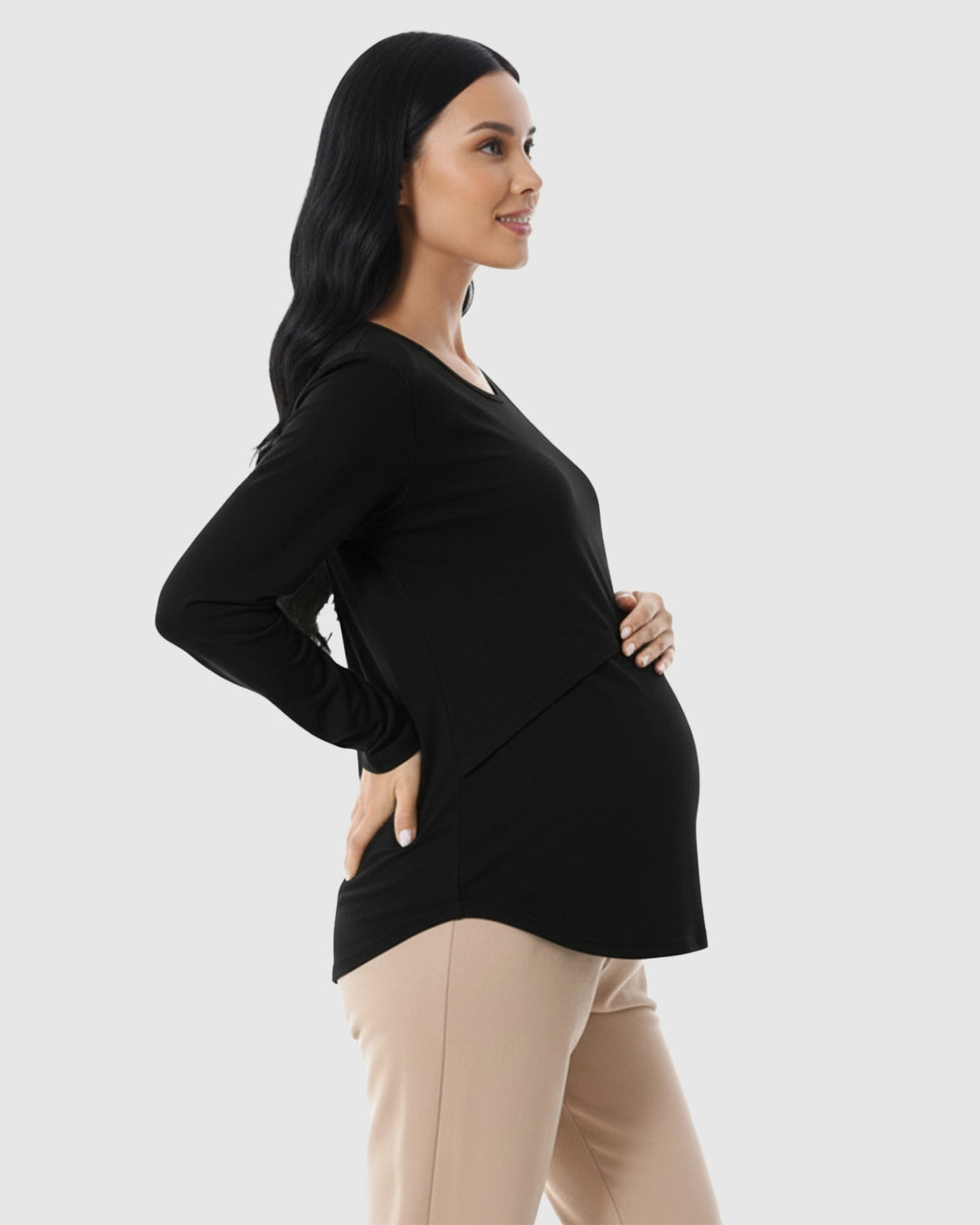 Nursing Access Loose Fit Maternity & Nursing Top