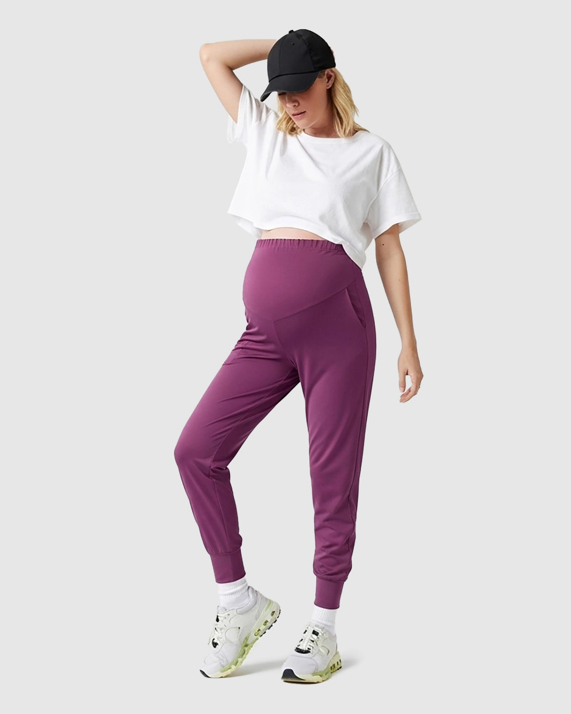 Supportive Slim-Fitting Maternity Joggers
