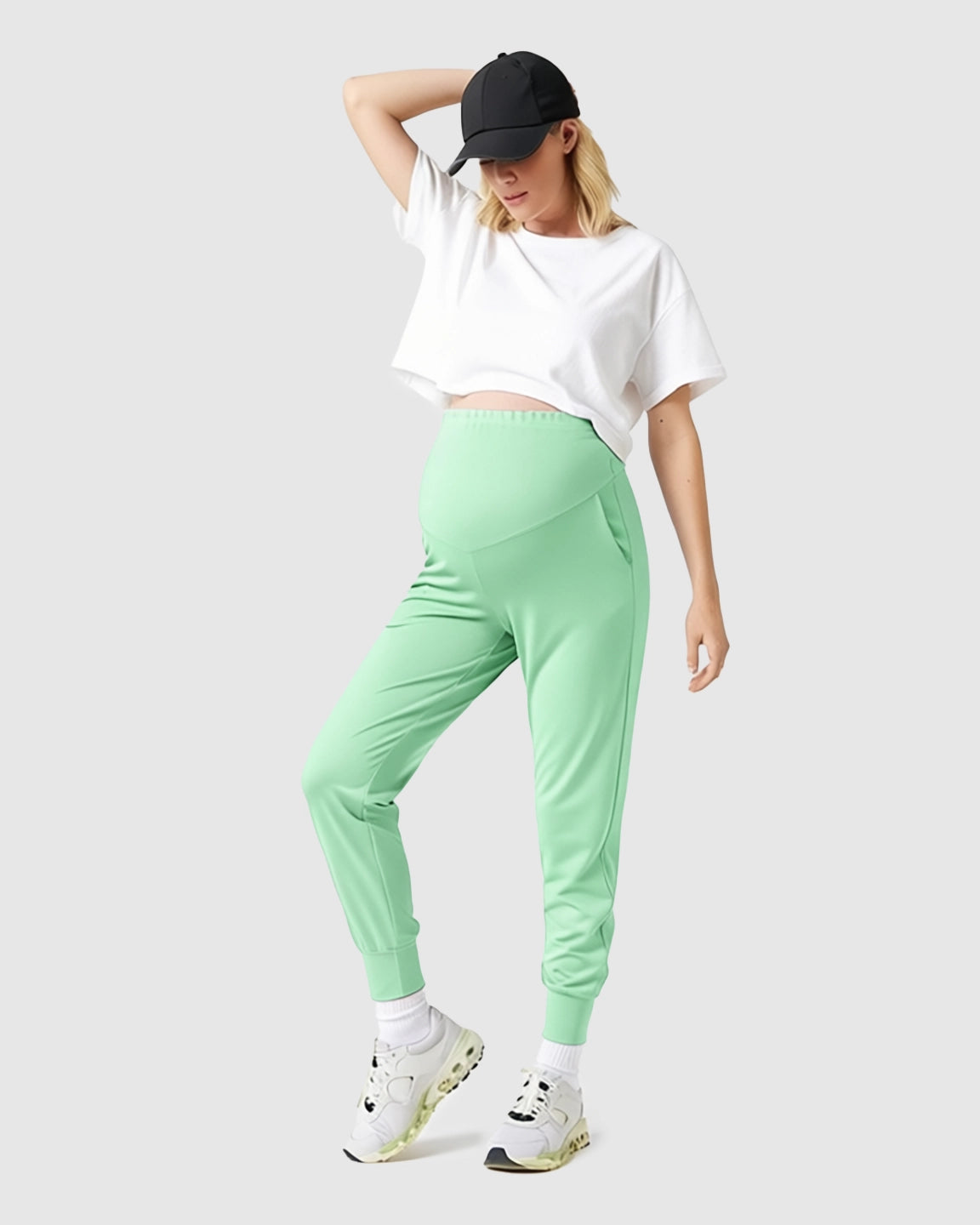 Supportive Slim-Fitting Maternity Joggers