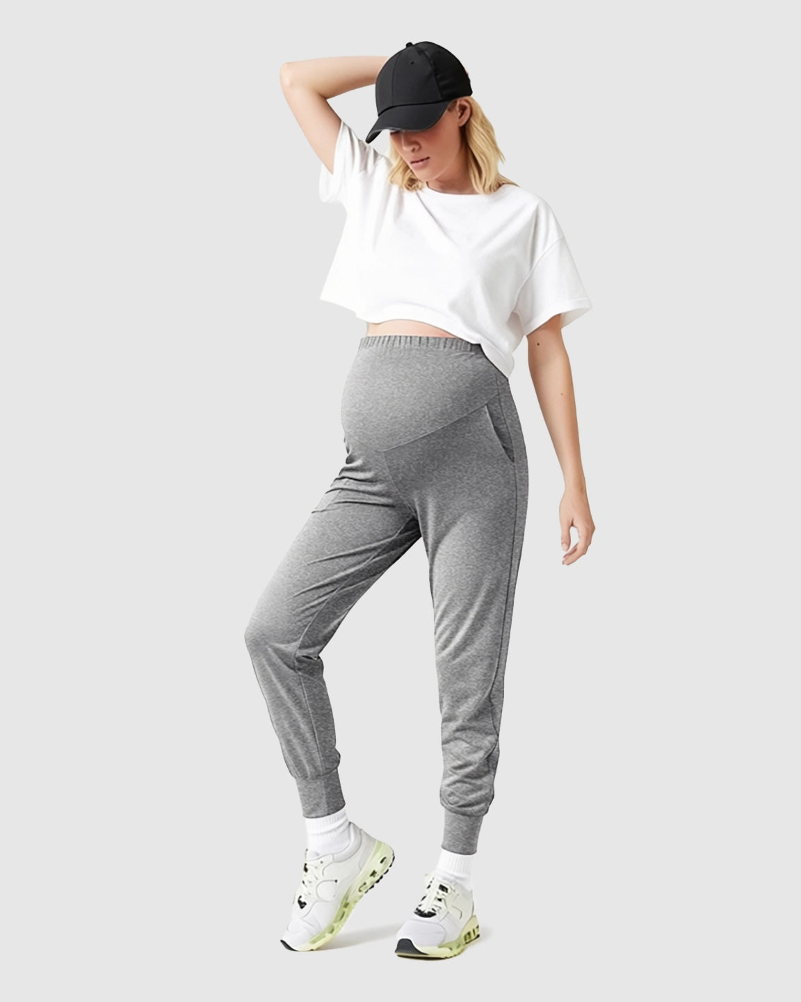 Supportive Slim-Fitting Maternity Joggers