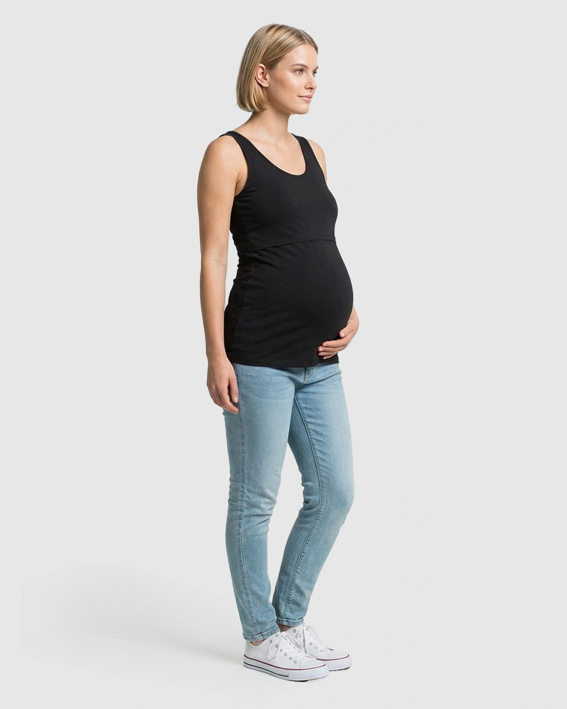Stretch Nursing-Access Maternity Tank Top
