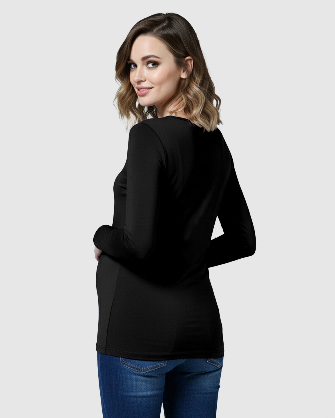 Lift-Up Front Casual Maternity & Nursing Top