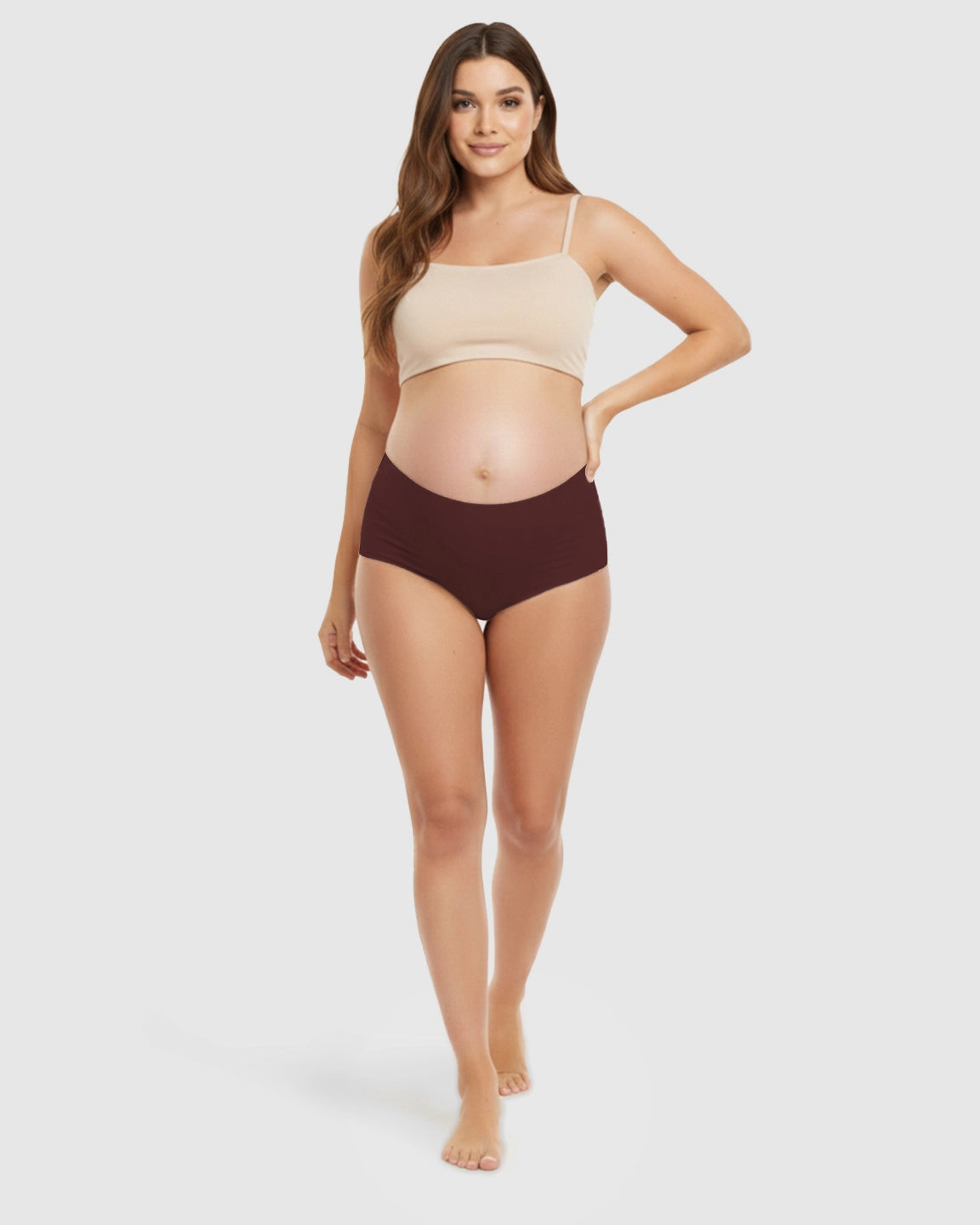 Seamless High-Waist Support Maternity Underwear