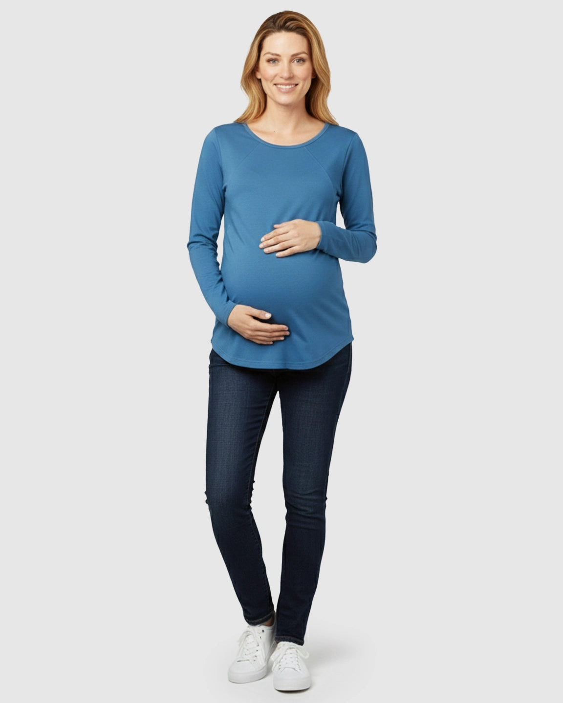 Side-Zip Nursing Access Everyday Maternity Top