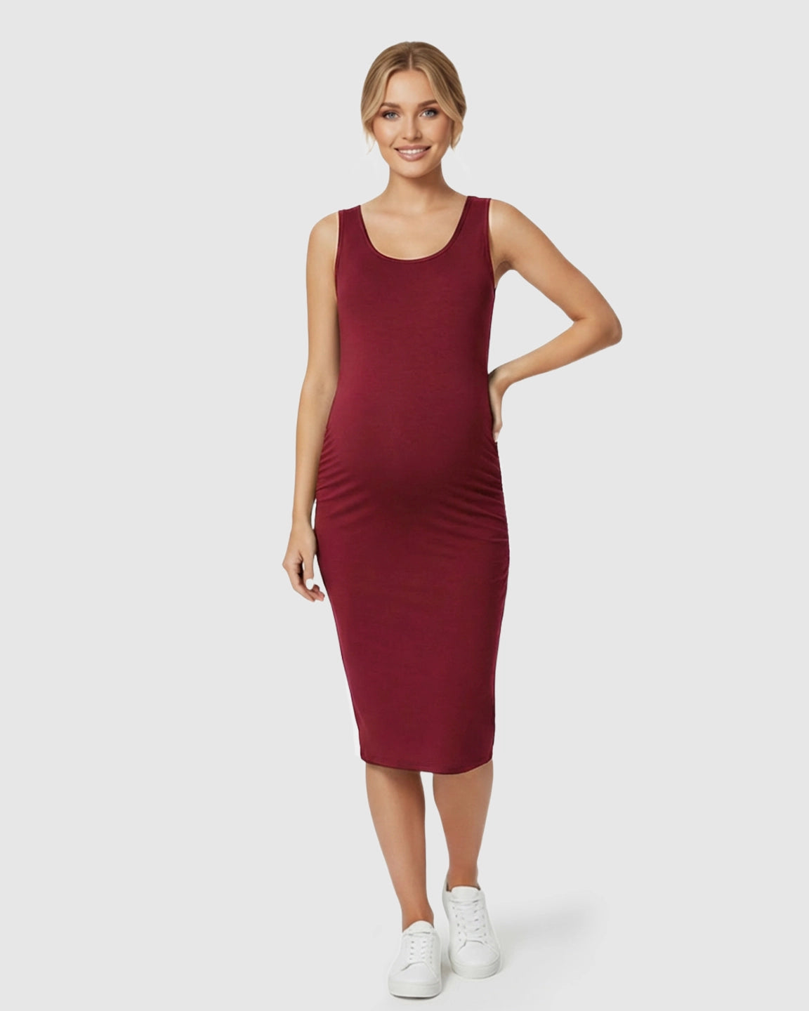 Sleeveless Camisole Bodycon Maternity Dress