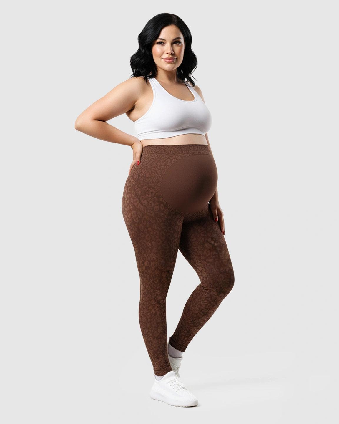 High-waisted Printed Maternity Leggings