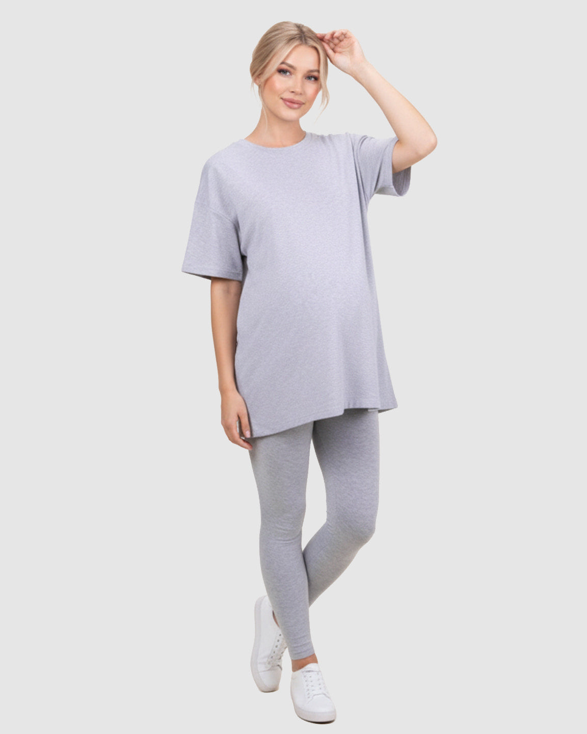 Soft-Stretch Casual-Lounge Maternity Loungewear Set