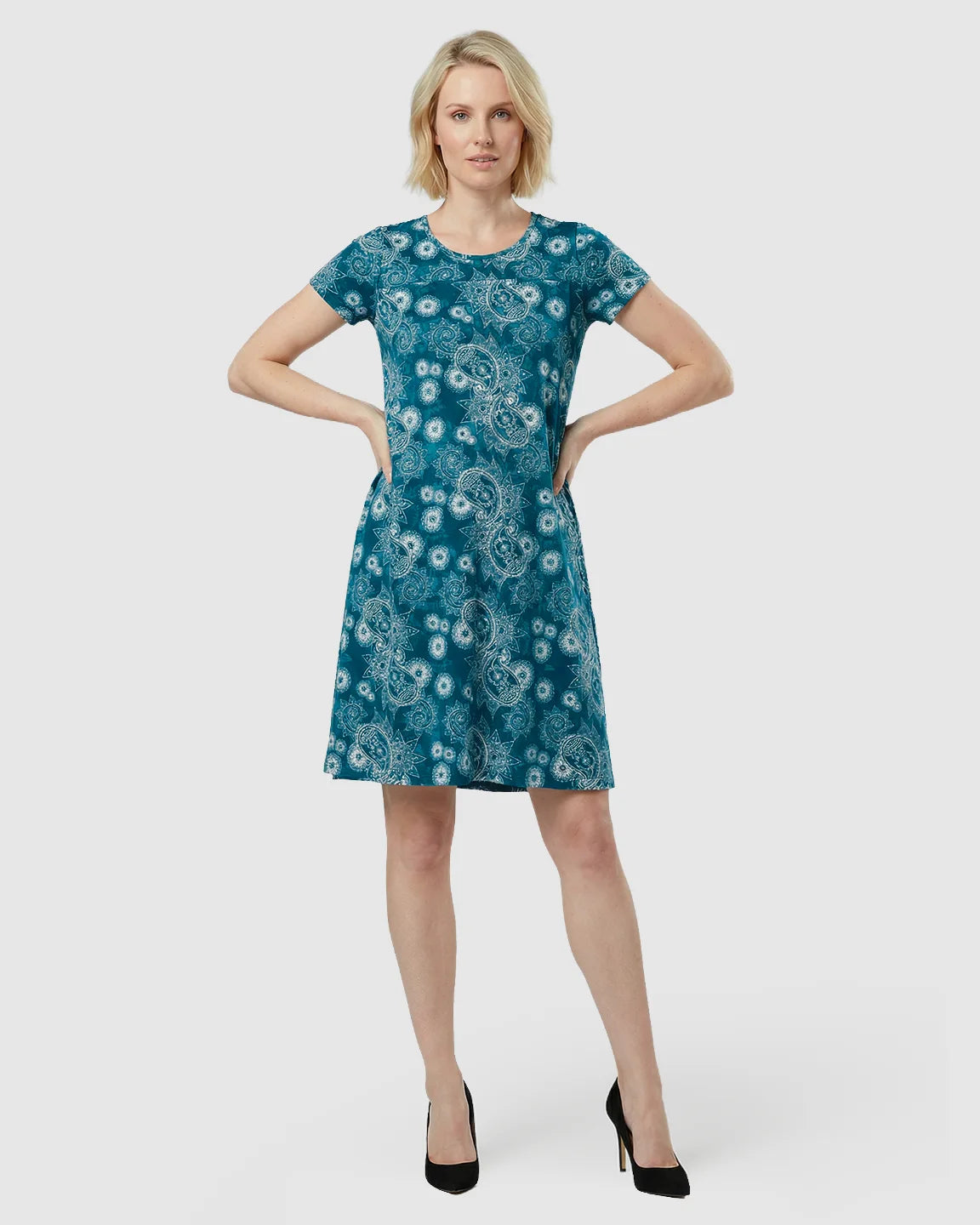 Breathable Cotton A-Line Nursing & Maternity Dress
