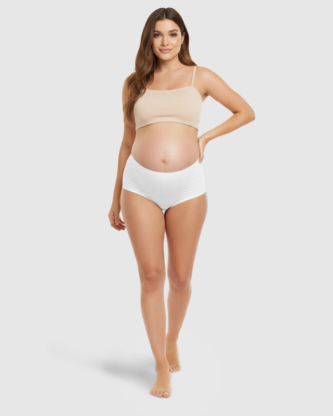 Seamless High-Waist Support Maternity Underwear