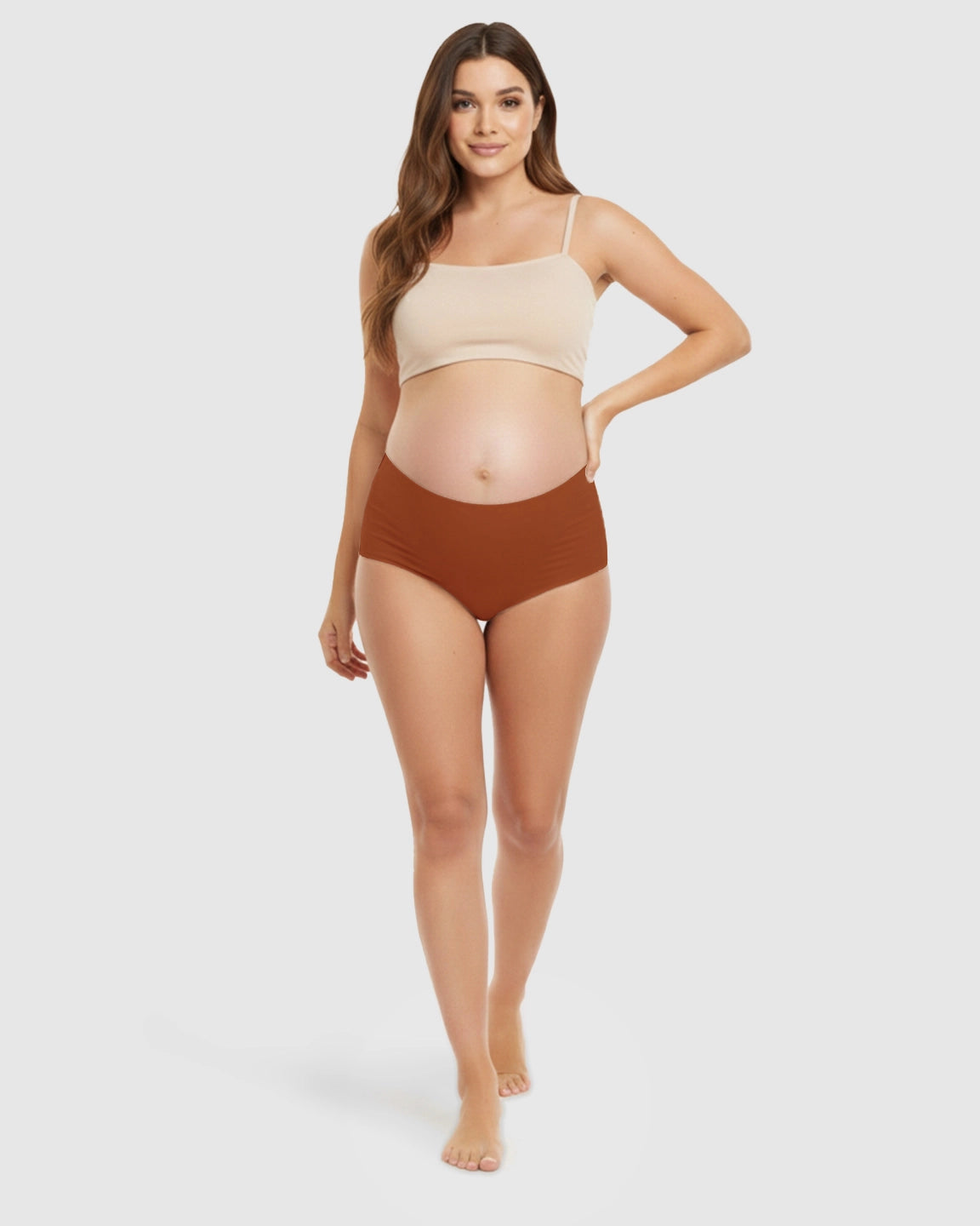 Seamless High-Waist Support Maternity Underwear