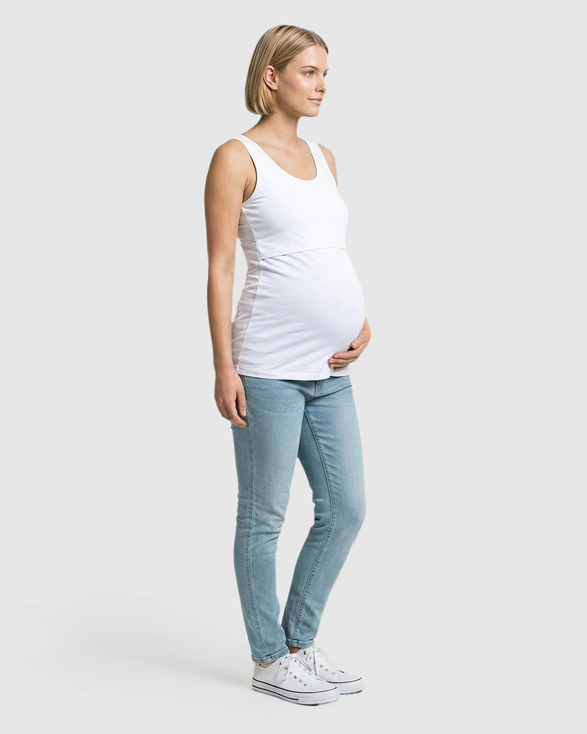Stretch Nursing-Access Maternity Tank Top