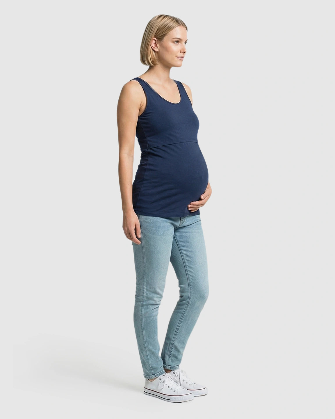 Stretch Nursing-Access Maternity Tank Top