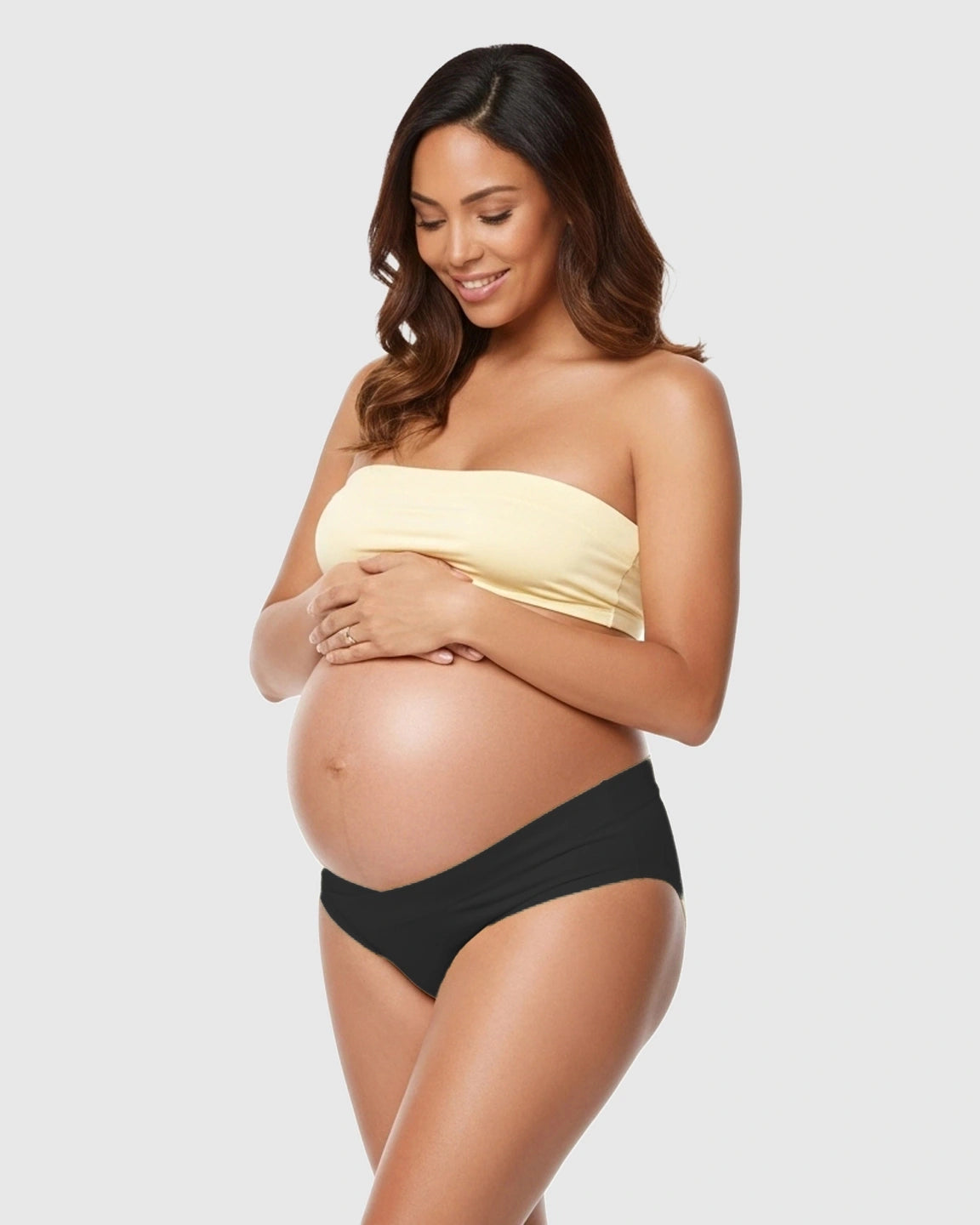 U-Shaped Low-Waist Seamless Cotton Maternity Briefs