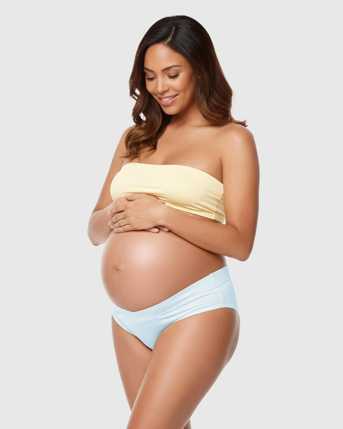 U-Shaped Low-Waist Seamless Cotton Maternity Briefs