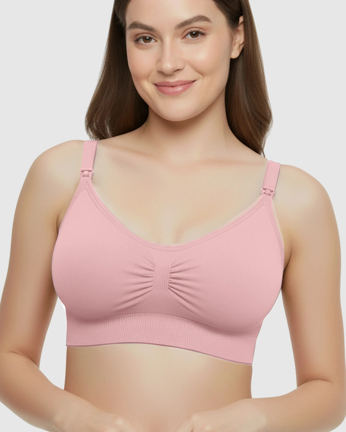 Soft Seamless Front-Open Nursing Bra