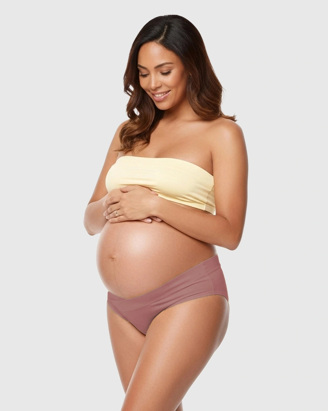 U-Shaped Low-Waist Seamless Cotton Maternity Briefs