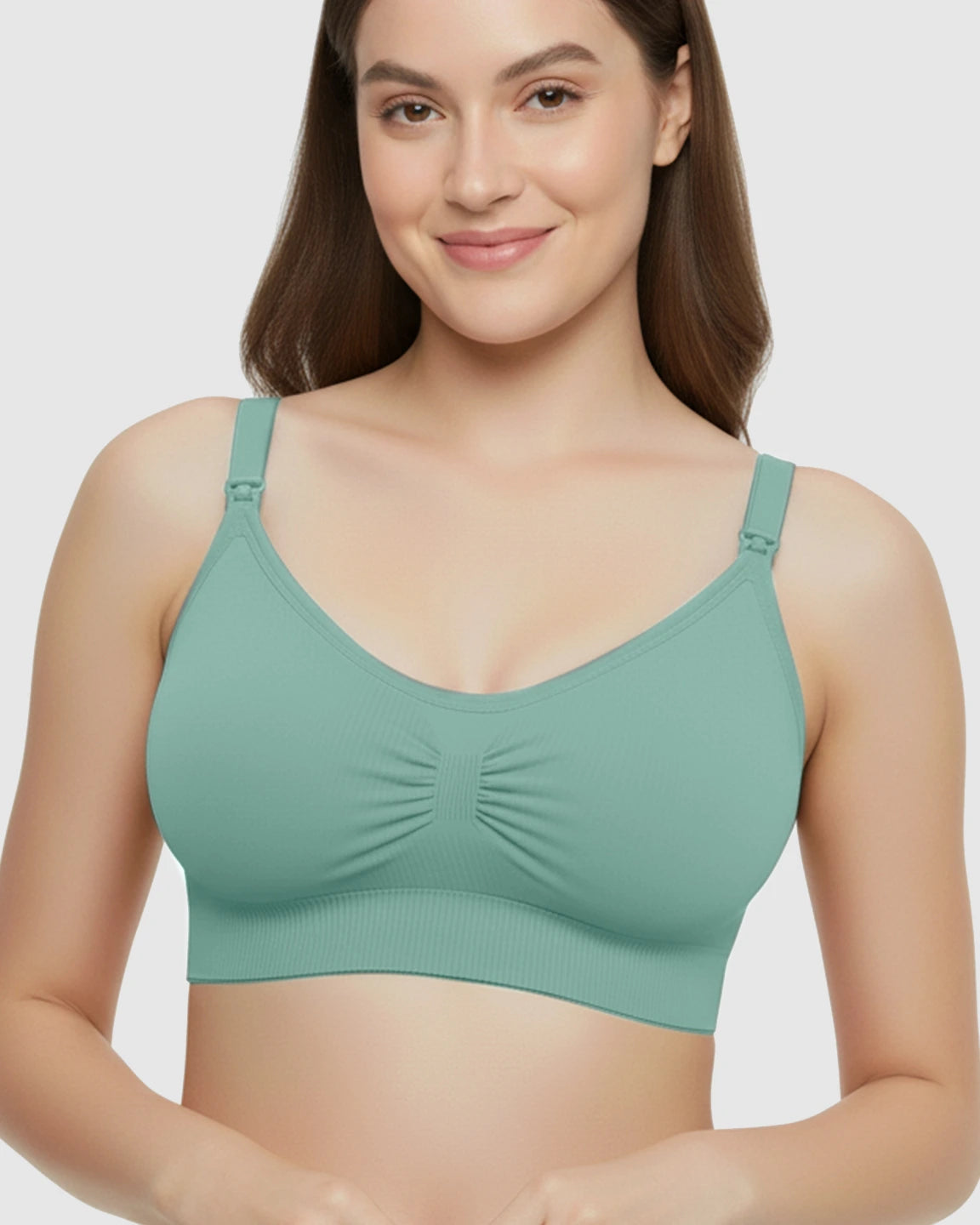 Soft Seamless Front-Open Nursing Bra