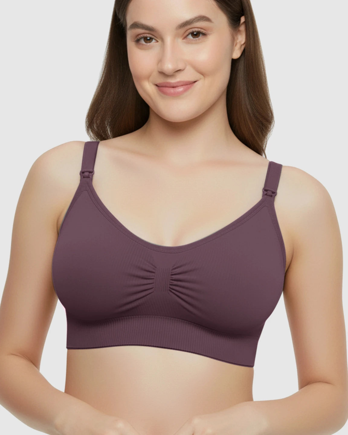 Soft Seamless Front-Open Nursing Bra
