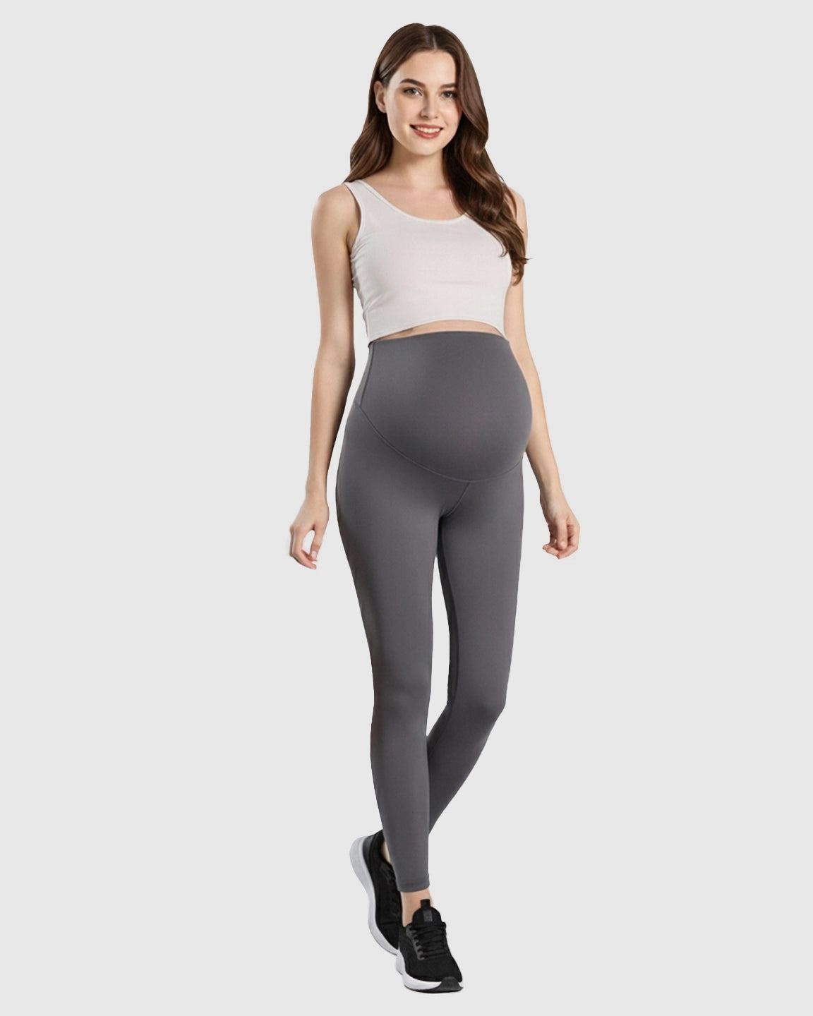 Double-Layer Belly Support Maternity Leggings