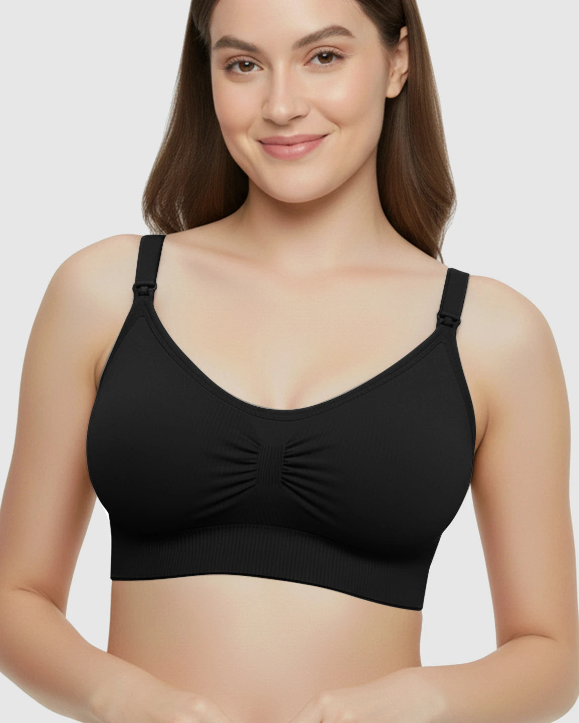 Soft Seamless Front-Open Nursing Bra