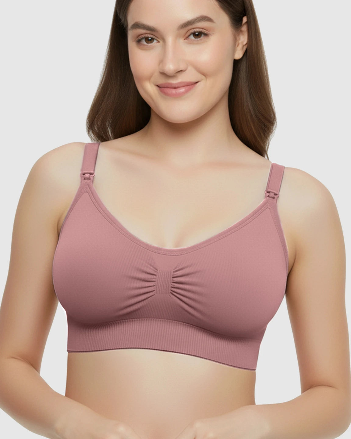 Soft Seamless Front-Open Nursing Bra