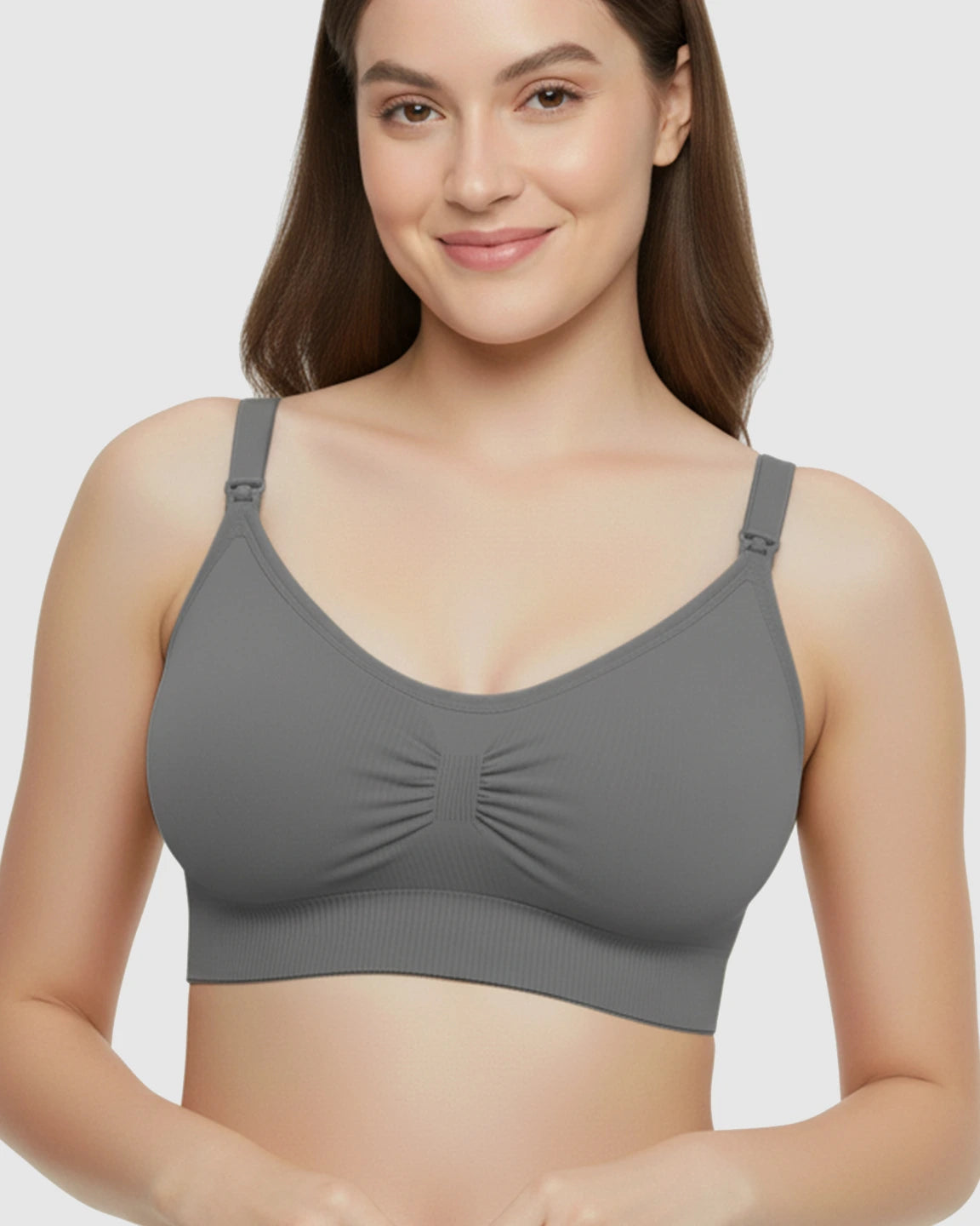 Soft Seamless Front-Open Nursing Bra