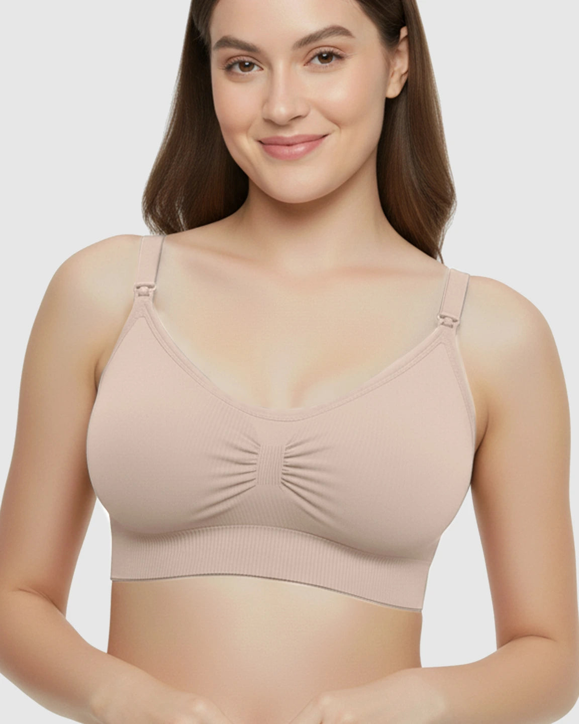 Soft Seamless Front-Open Nursing Bra